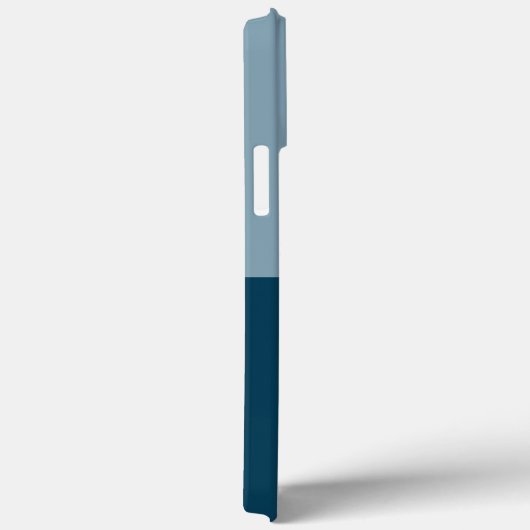 ネイビーブルーとホワイトイニシャルモノグラムケースメイトiP Case-Mate iPhoneケース (裏面 / 右)