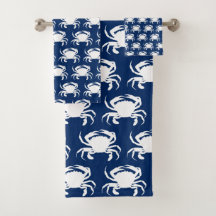 ネイビーブルーとホワイトカニ