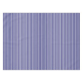 ネイビーブルーとホワイトキャンディストライプー テーブルクロス (正面(横))