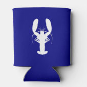 ネイビーブルーとホワイトコースタルデコールロブスター 缶クーラー (裏面)