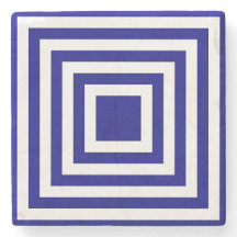 ネイビーブルーとホワイトスクエアストライプ