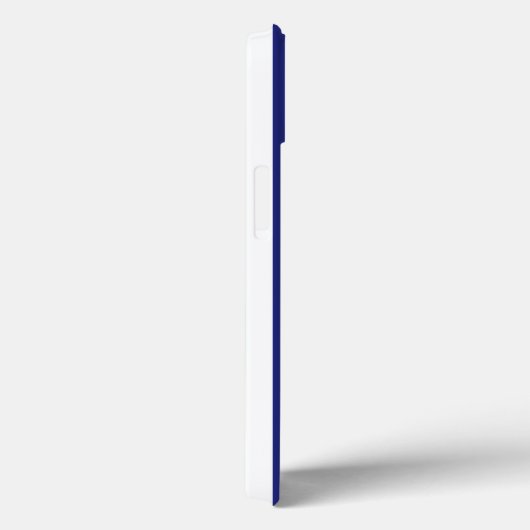 ネイビーブルーとホワイトストライプのパターン Case-Mate iPhoneケース (裏面 / 右)