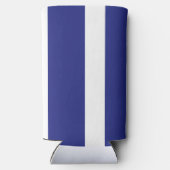 ネイビーブルーとホワイトストライプ スリム缶クーラー (裏面)