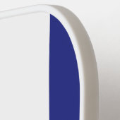 ネイビーブルーとホワイトストライプ ピックルボールラケット (左詳細)