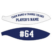 ネイビーブルーとホワイトバスケッパーソナライズされたトボール バスケットボール (パネル)