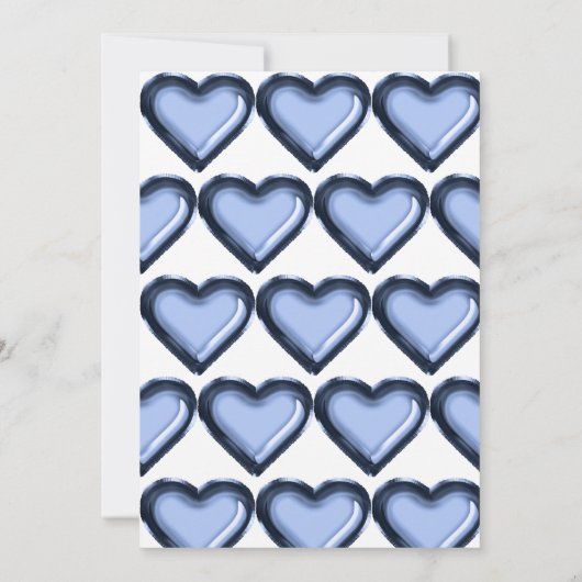 ネイビーブルーとホワイトバルーン1st誕生日 招待状 (裏面)