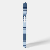 ネイビーブルーとホワイトプレイドパターン Case-Mate iPhoneケース (裏面 / 右)