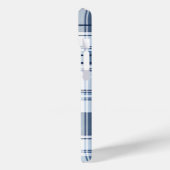 ネイビーブルーとホワイトプレイドパターン Case-Mate iPhoneケース (裏面 / 左)