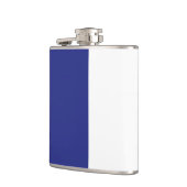 ネイビーブルーとホワイト フラスク (左)