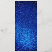 ネイビーブルーとホワエレガントイシンプルトのモダン結婚 プログラム (裏面)