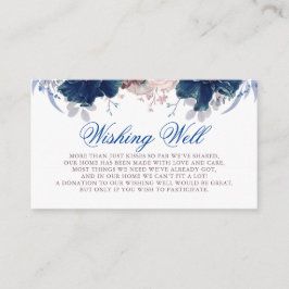 ネイビーブルーとマウベの願い事の井戸 エンクロージャーカード