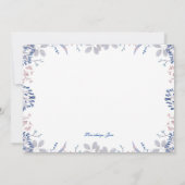 ネイビーブルーとマーブ - 私のウェディングパーティーになってくれる？ 招待状 (裏面)