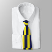 ネイビーブルーとメイズストライプのネクタイ ネクタイ (タイ)