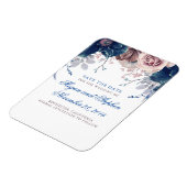 ネイビーブルーとメイヴフローラ保存日 マグネット (左側)