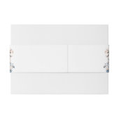 ネイビーブルーと埃っぽい結婚式招待状ベリーバンド 招待状ベリーバンド (裏面例)