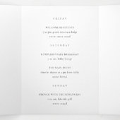 ネイビーブルーと金ゴールドアゲート結婚式 プログラム (内部中)