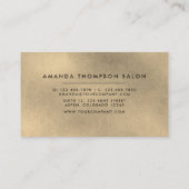 ネイビーブルーと金ゴールドゲートロイヤリティカード ロイヤリティカード (裏面)