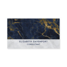 ネイビーブルーと金ゴールドマーブルモダンスタイリッシュ