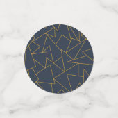 ネイビーブルーと金ゴールド コンフェッティ (スモール正面)