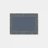 ネイビーブルーと金ゴールド ポストイット (正面)