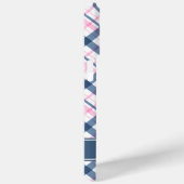 ネイビーブルーとPInkプレイドパターン Case-Mate iPhoneケース (裏面 / 右)