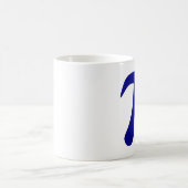 ネイビーブルーのπシンボル コーヒーマグカップ (中央)
