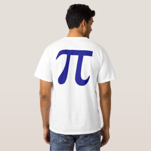 ネイビーブルーのπシンボル tシャツ