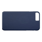 ネイビーブルーのでこぼこ模様 Case-Mate iPhoneケース (裏面(横))