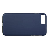ネイビーブルーのでこぼこ模様 Case-Mate iPhoneケース (裏面(横))