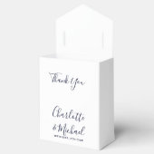 ネイビーブルーのアンカー Nautical ウェディング フェイバーボックス (オープン)