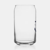 ネイビーブルーのイカリ 名前入り ガラス缶 (右)