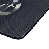 ネイビーブルーのクリスチャン・ナザレーネのシンボル カッティングボード (角)