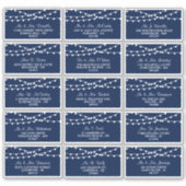 ネイビーブルーのコレクションに結婚ひも灯る シール (正面)