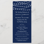 ネイビーブルーのコレクションに結婚ひも灯る プログラム (正面)