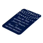 ネイビーブルーのコレクションに結婚ひも灯る マグネット (左側)