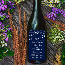 ネイビーブルーのコレクションに結婚ひも灯る ラベル