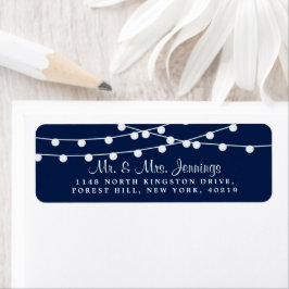 ネイビーブルーのコレクションに結婚ひも灯る ラベル