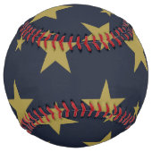 ネイビーブルーのゴールデンスターエレガントズ – とタイムレス ソフトボール (裏面)