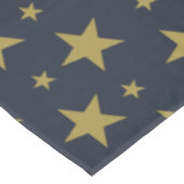 ネイビーブルーのゴールデンスターエレガントズ – とタイムレス テーブルクロス (アングル)