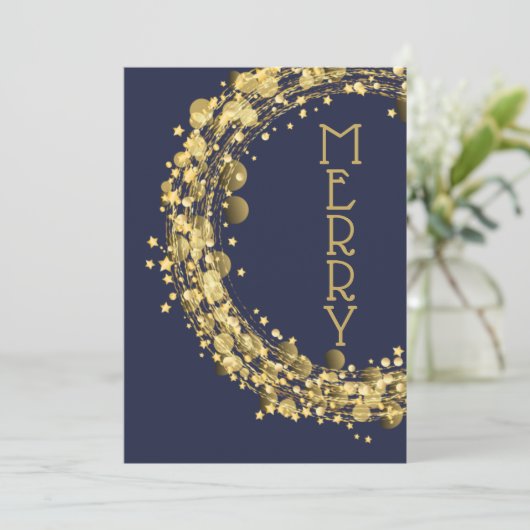 ネイビーブルーのサークルとスター シーズンカード (スタンド正面)