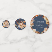 ネイビーブルーのテーブル コンフェッティ (正面)