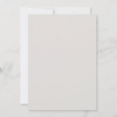 ネイビーブルーのブッシュモノグラム Save The Date ウェディング 招待状 (裏面)