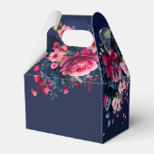 ネイビーブルーのブルゴーニュ結婚ーのピ感謝していンクローズ フェイバーボックス (裏面サイド)