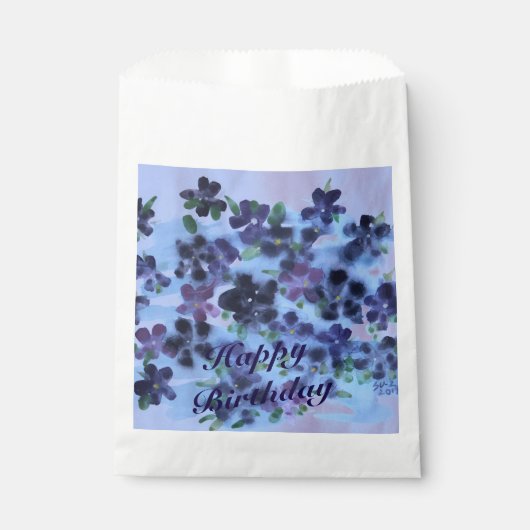 ネイビーブルーのプリン フェイバーバッグ (正面)