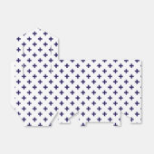 ネイビーブルーのポルカが白に交差 フェイバーボックス (折り畳みなし)