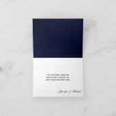 ネイビーブルーのメイソンジャーとホタルの結婚式のお礼 サンキューカード (内部)