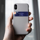 ネイビーブルーのローズゴールドの花の宛名ラベル ラベル