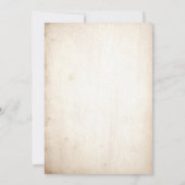 ネイビーブルーの優しいバラのクラシックなボタニカル写真 セーブザデート (裏面)