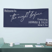 ネイビーブルーの前夜祭 横断幕 (トレードショー)