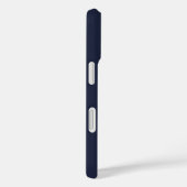 ネイビーブルーの名入れ+モノグラム Case-Mate iPhoneケース (裏面 / 右)